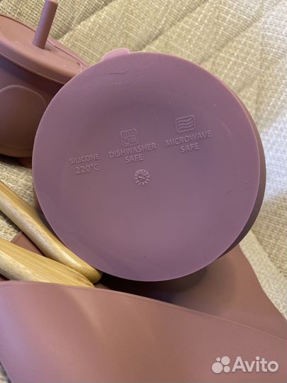 Набор столовой посуды для детей из силикона