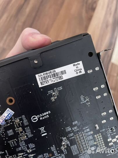 Видеокарта asus RX590 GME 8 gb