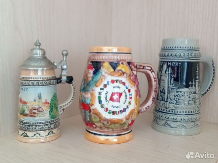 Кружка пивная Швейцария, Австрия, Чехия