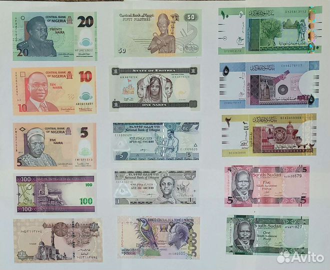 Банкноты Африки
