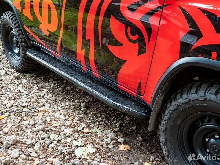 Пороги риф силовые Toyota Fortuner 2015+