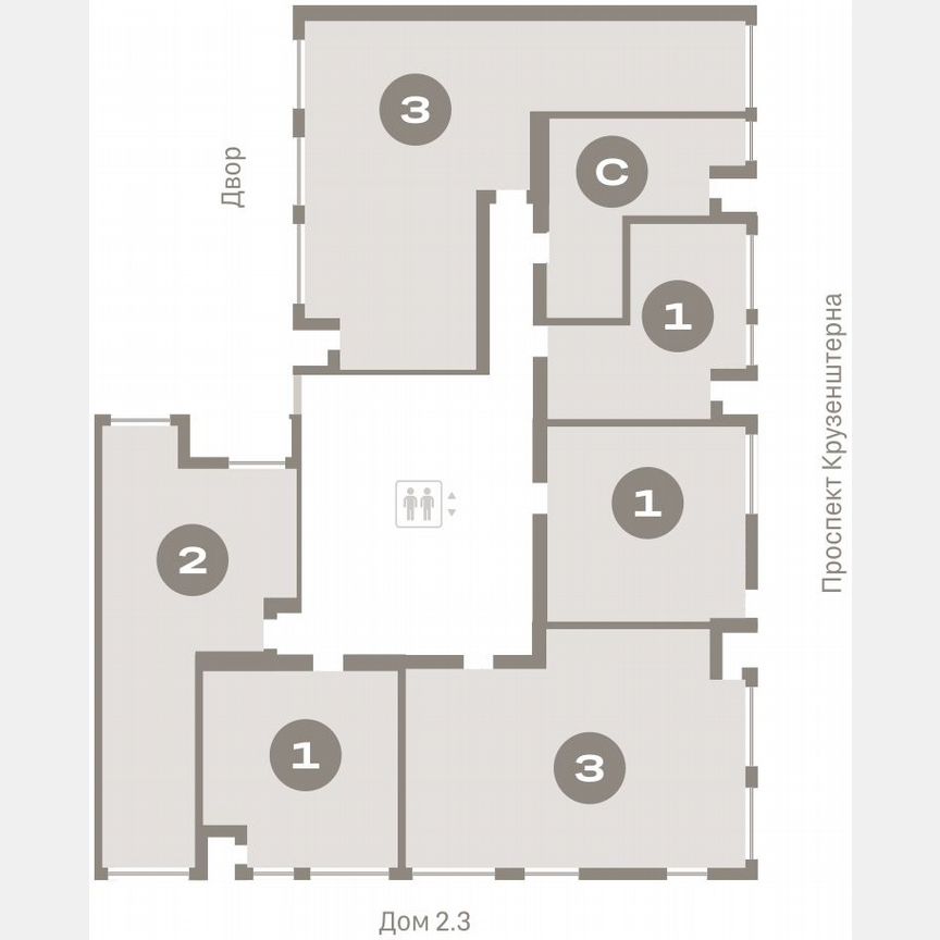 3-к. квартира, 101,9 м², 4/16 эт.