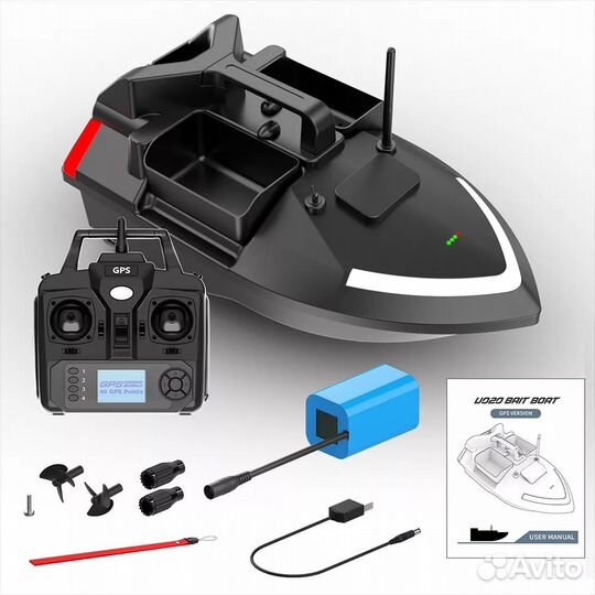 Кораблик для рыбалки Flytec V020 GPS сумка 12000 м