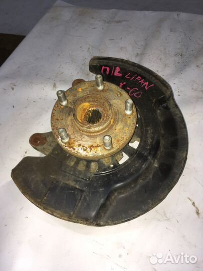 Кулак поворотный ступица в сборе передний левый