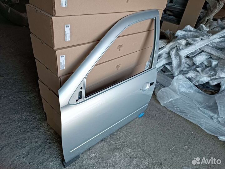 Дверь гранта калина 2 передняя левая серебристый