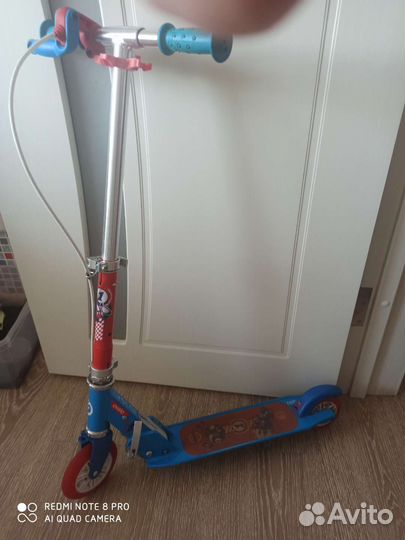 Самокат детский с ручным тормозом декатлон