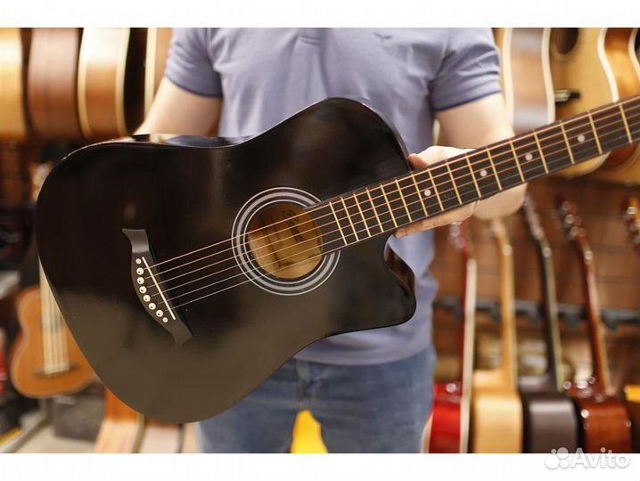 Belucci BC3810 BK черная акустическая гитара