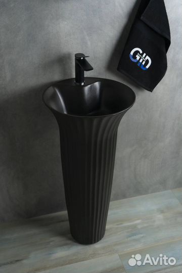 Раковина Gid Autonomo Nb132bg 81114 черный графит, 41x41x84