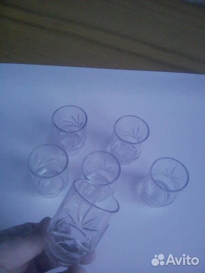 СССР Рюмки -Стопки для Коньяка 6 шт Новые Оригинал