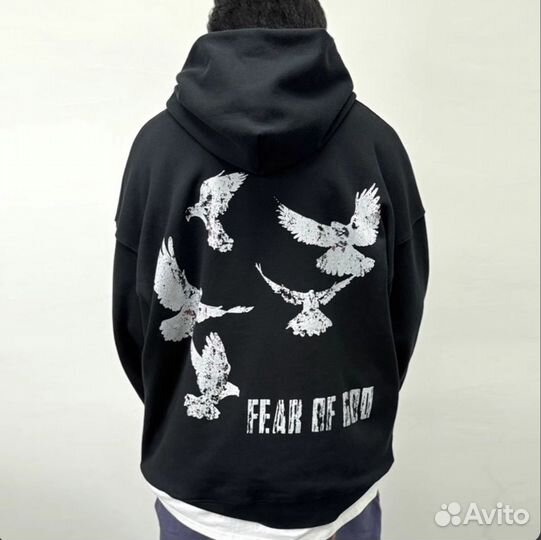 Худи Fear of god saint rose