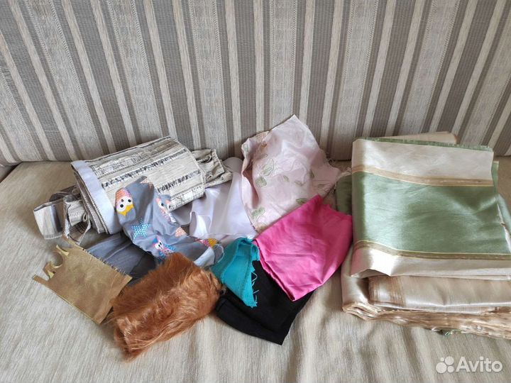 Отдам лоскутки ткани для поделок