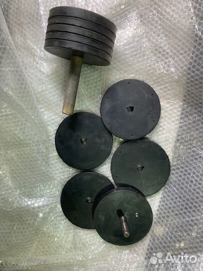 Гантель разборная обрезиненная 16 кг