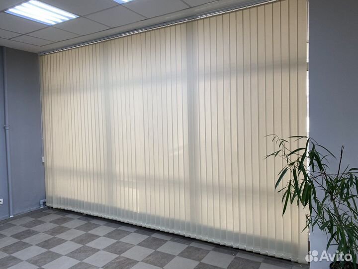 Вертикальные жалюзи лайн темно бежевый