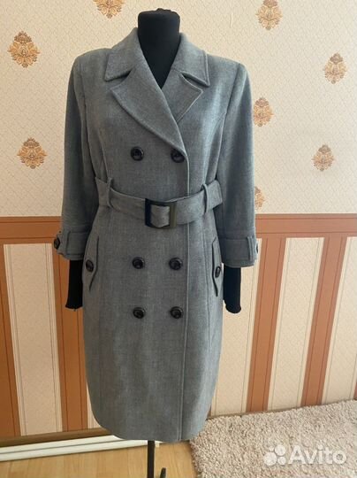 Пальто р.46 демисезонное. Шерсть