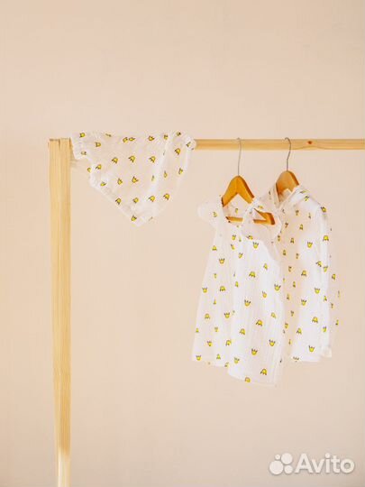 Туника и блумеры из муслина