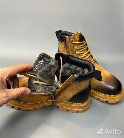Ботинки мужские зимние натуральные