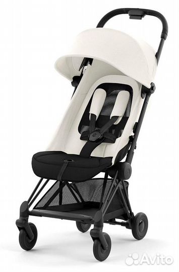 Коляска Cybex Coya Matt Black/Off White (дождевик)