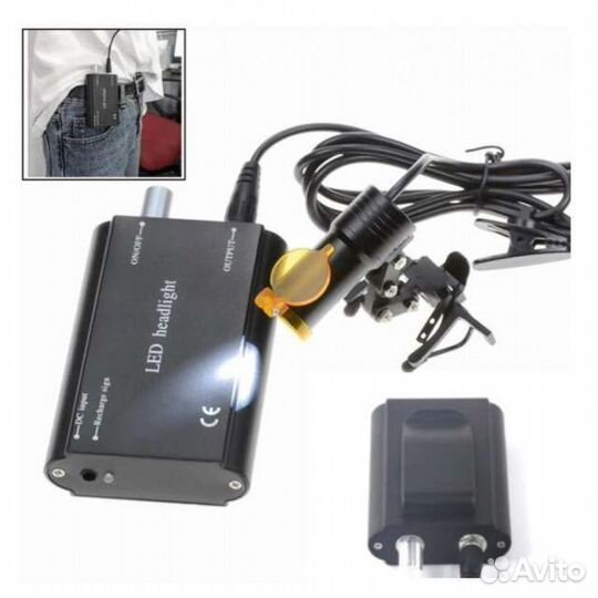 Бинокуляры с налобным осветителем