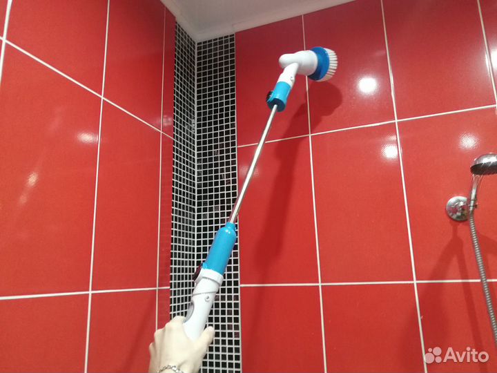 Беспроводная щётка для уборки. Кафель, стены, пото