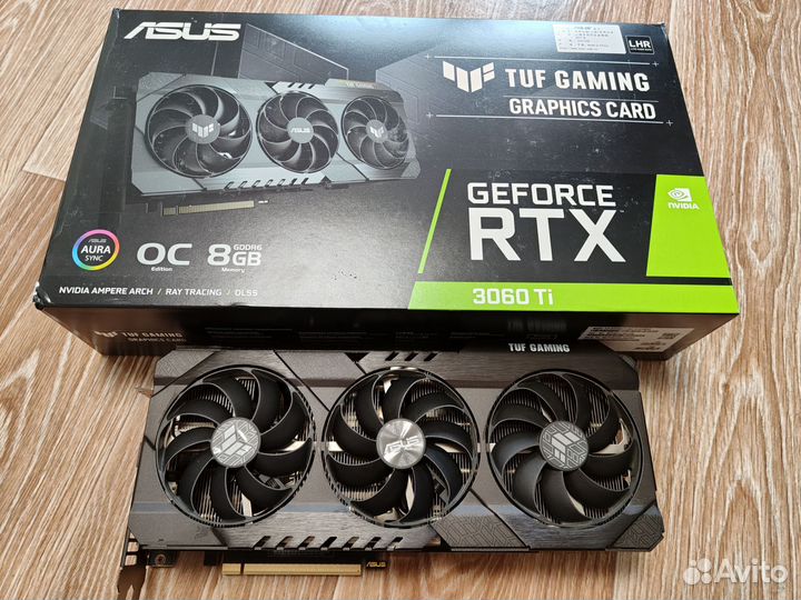 Видеокарта asus GeForce RTX 3060 Ti TUF Gaming OC