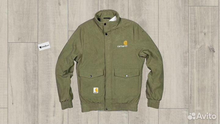 Осенняя весенняя куртка от Carhartt вельвет размер