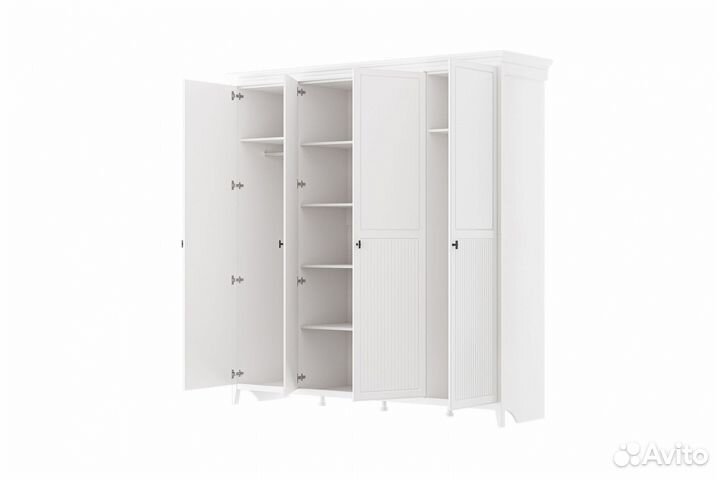 Белый шкаф 4 х створчатый Никеа