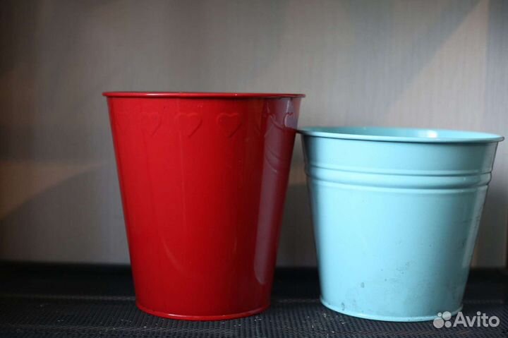 Ведро, кашпо, горшки металлические IKEA