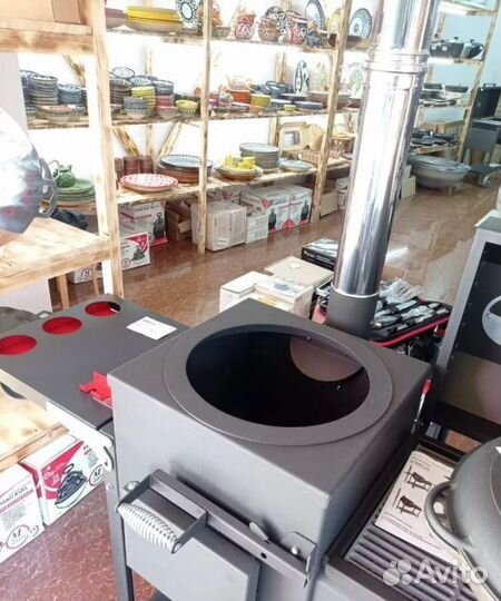 Мангал барбекю печь коптильня Искандер