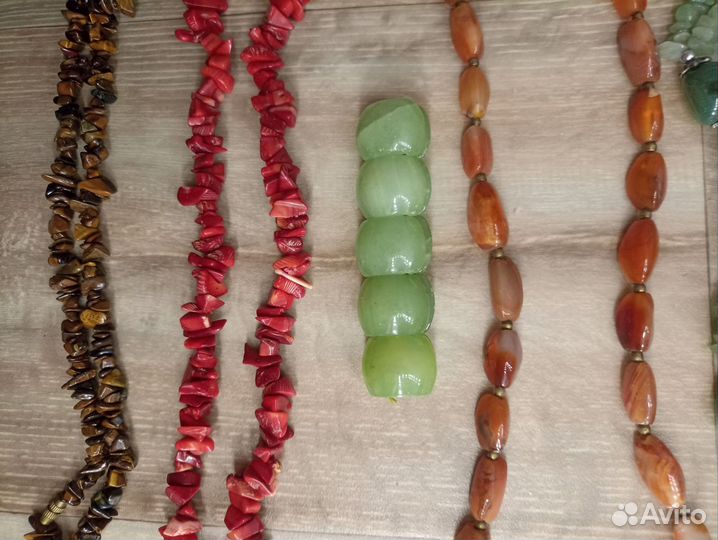 Бусы ожерелья из натуральных камней СССР