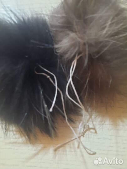 Помпоны натур.мех цена за 2