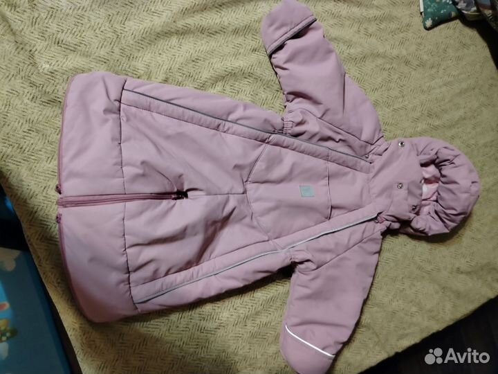 Зимний комбинезон для девочки 74 80