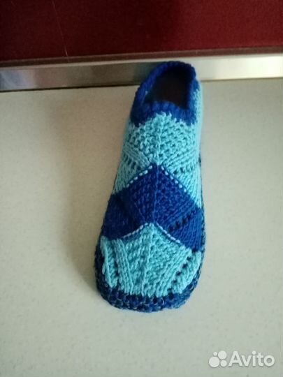 Тапочки вязаные ручной работы