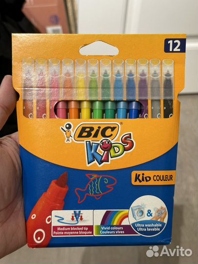 Аква Фломастеры Bic kids couleur 12шт