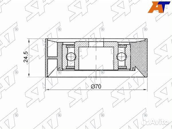 Ролик приводного ремня BMW 7-series