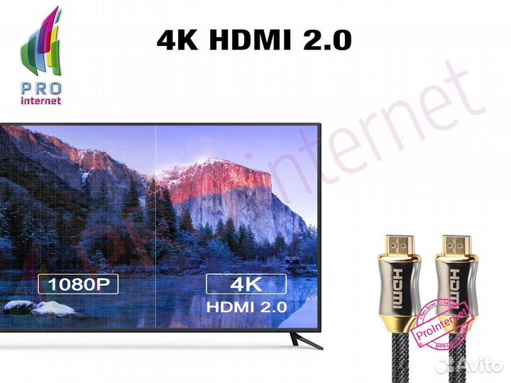 Кабель hdmi premium 4К 3метра опт/розница