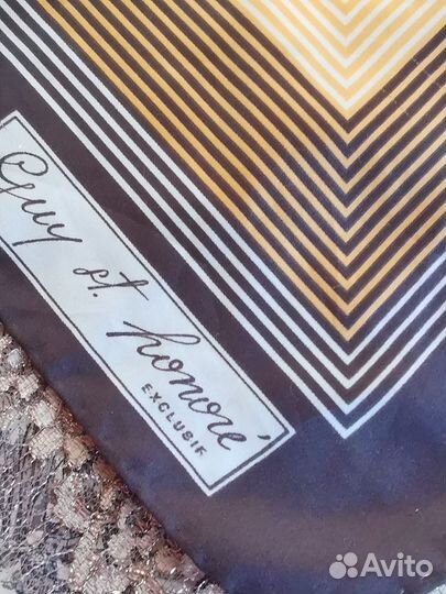 Именной винтажный платок с дефектами