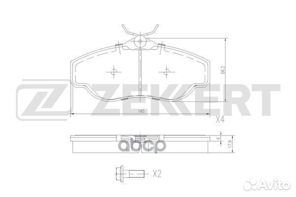 Колодки торм. диск. передн. Land Rover Discover