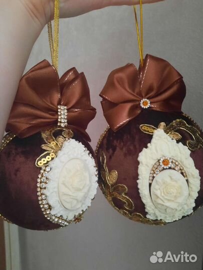 Новогодние шары ручной работы