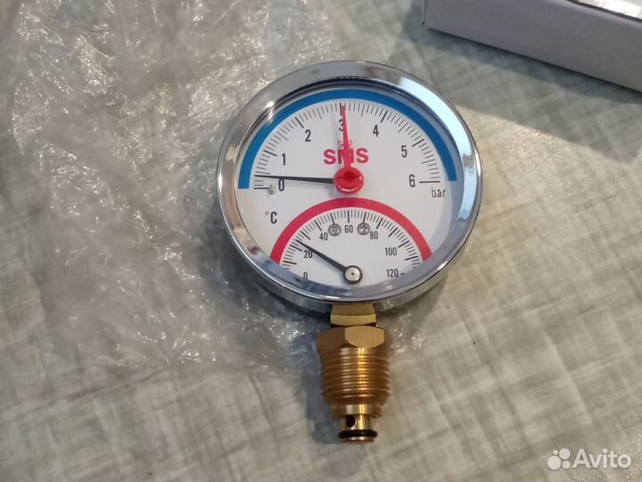 Термоманометр вертикальный радиальный