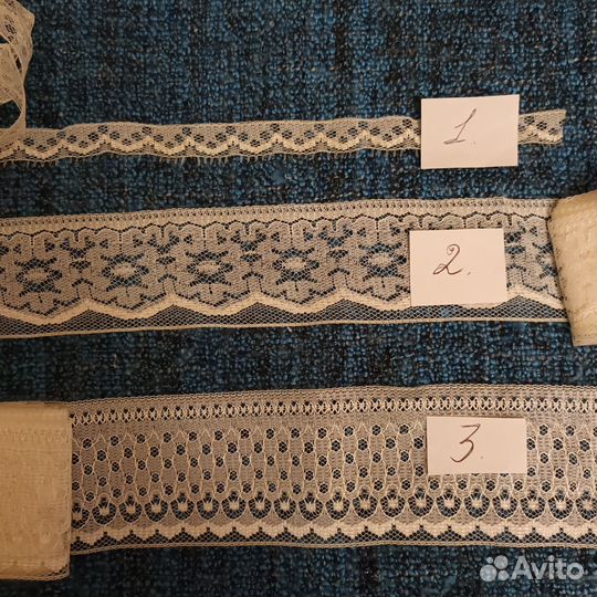 Кружево, тесьма, воротнички и люрекс на катушке