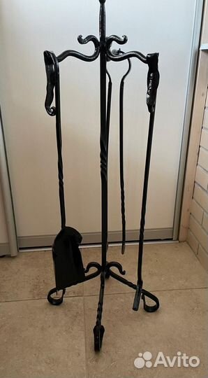 Кованый каминный набор