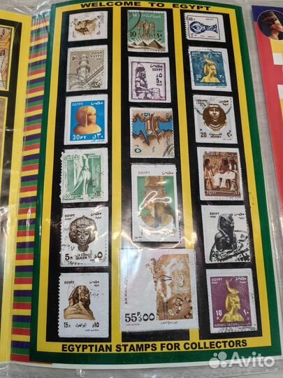Сувенирный набор марок и монет Египта