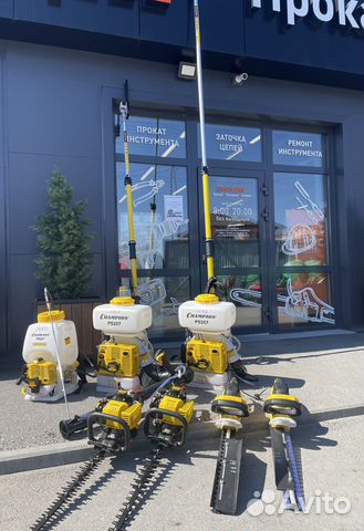 Аренда опрыскивателя, высотореза, ножниц садовых