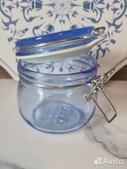 Банка Икея 500 мл голубая в идеале