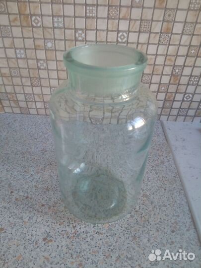 Банка 3,5л СССР толстое стекло
