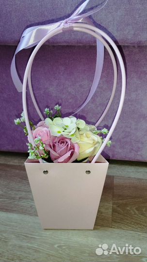 Букет из мыльных цветов