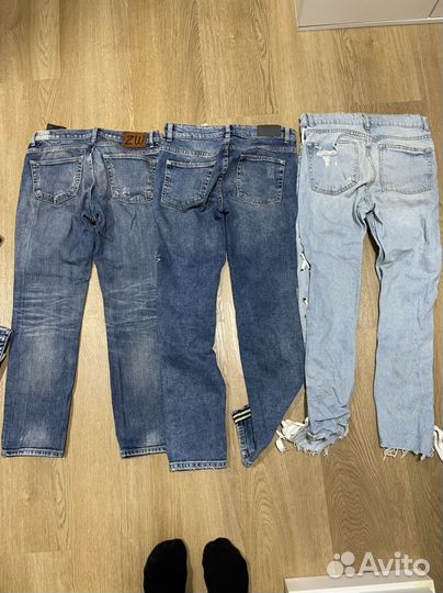 Джинсы брендовые zara пакетом 34