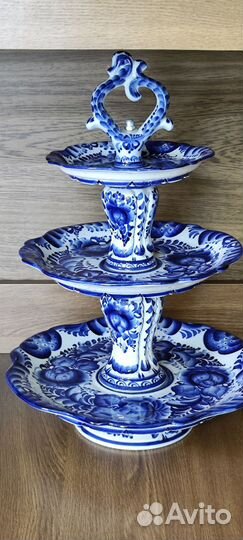 Гжель Фарфоровая посуда