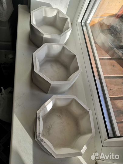 Цветочный горшок, кашпо из гипса