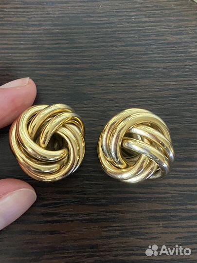Givenchy оригинал узлы клипсы винтажные
